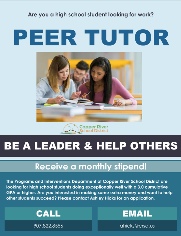 High School Tutoring Position