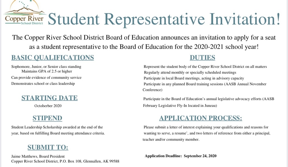 Student Rep Ad