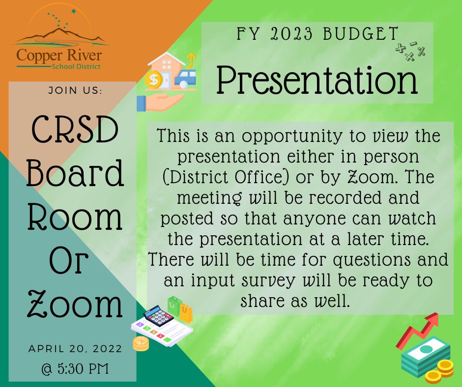 FY 2023 Budget Presentation | Copper River School District